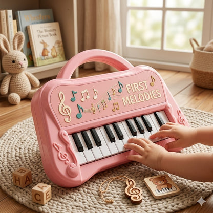 13-Key Kids Portable Electronic Piano – Interactive Educational Musical Toy for Early Childhood Development