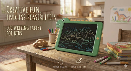 Reusable LCD Drawing Tablet for Children – 8" Erasable Doodle Board, Paperless Writing Pad for Home & Travel