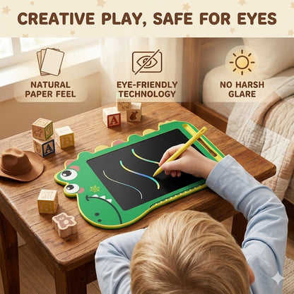 Reusable LCD Drawing Tablet for Children – 8" Erasable Doodle Board, Paperless Writing Pad for Home & Travel