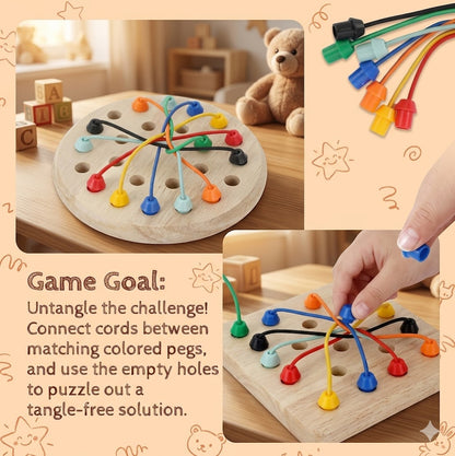 Wooden Interactive Board Game Set – Montessori-Style Memory Chess & Puzzle Toy, Perfect Educational Gift for Kids & Family